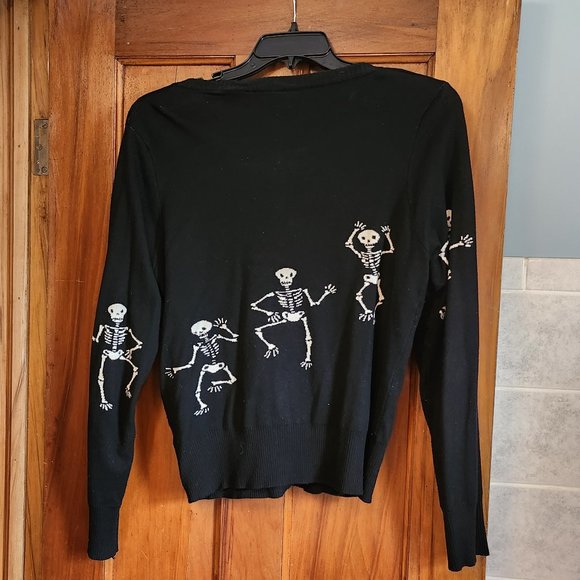 Too fast dancing skeleton cardigan xl - Picture 3 of 6